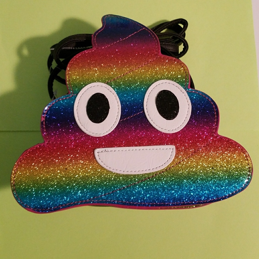 💚 3•$30 💚Cute Rainbow Ice Cream Emoji Purse